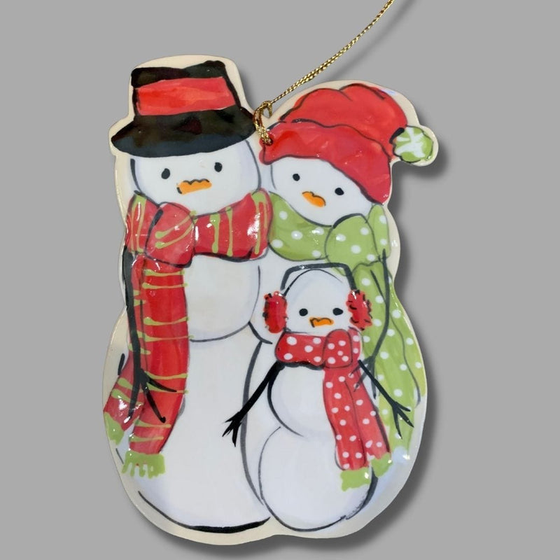 Snowman Family Ornament with Child