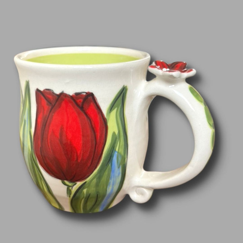 Red Tulip Mug