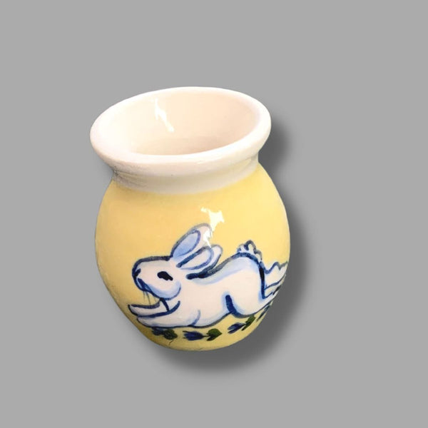 Yellow Bunny Mini Vase