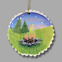 Travel Memories: Campfire Ornament