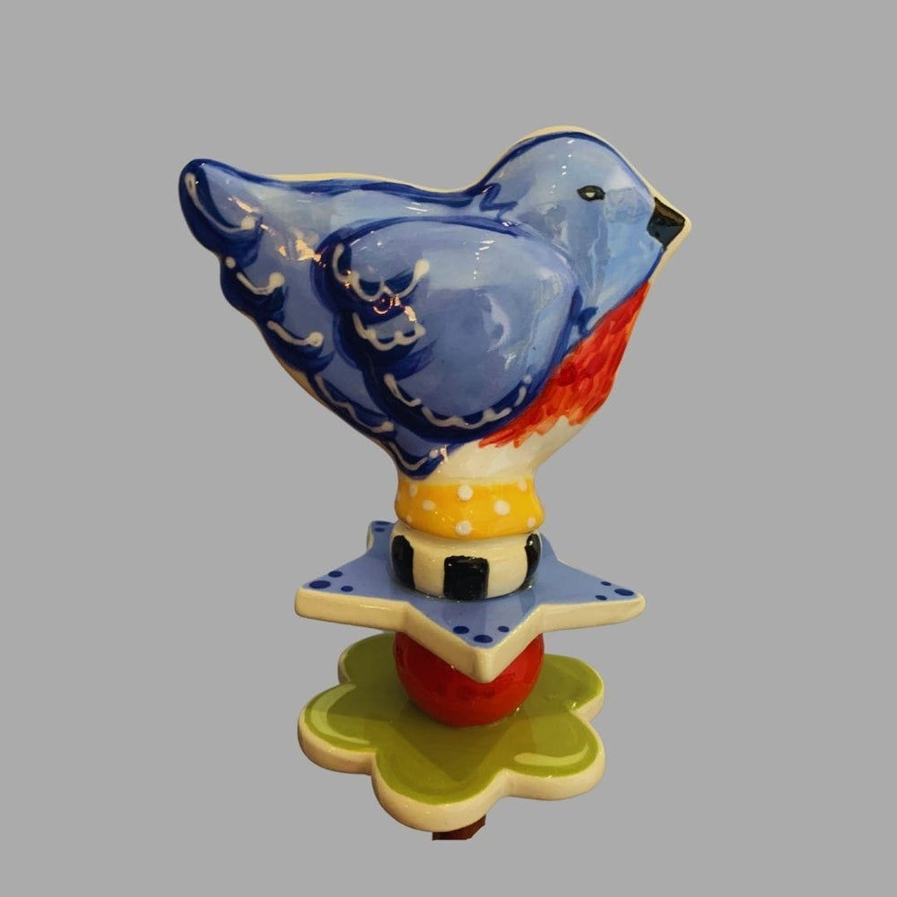 Eastern Blue Bird Garden Sculpture