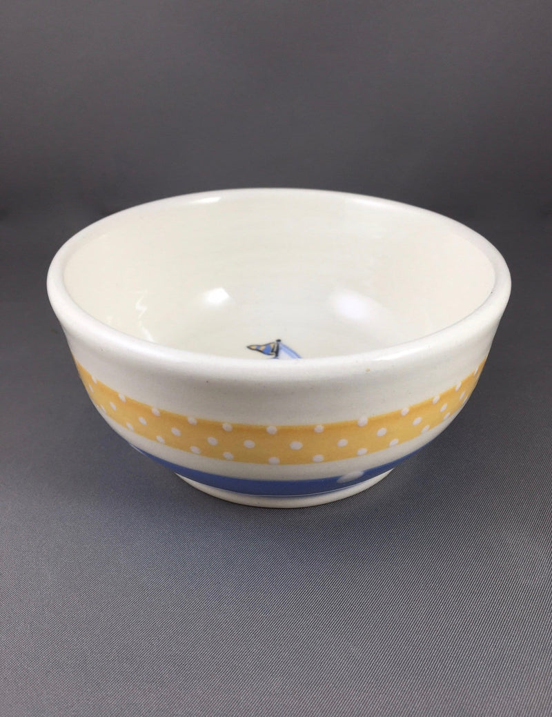 Sailboat Children's Bowl, sideview