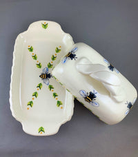  Bee Butter Dish interior view