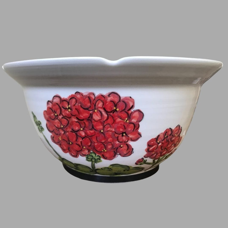 Red Geranium Blessing Bowl