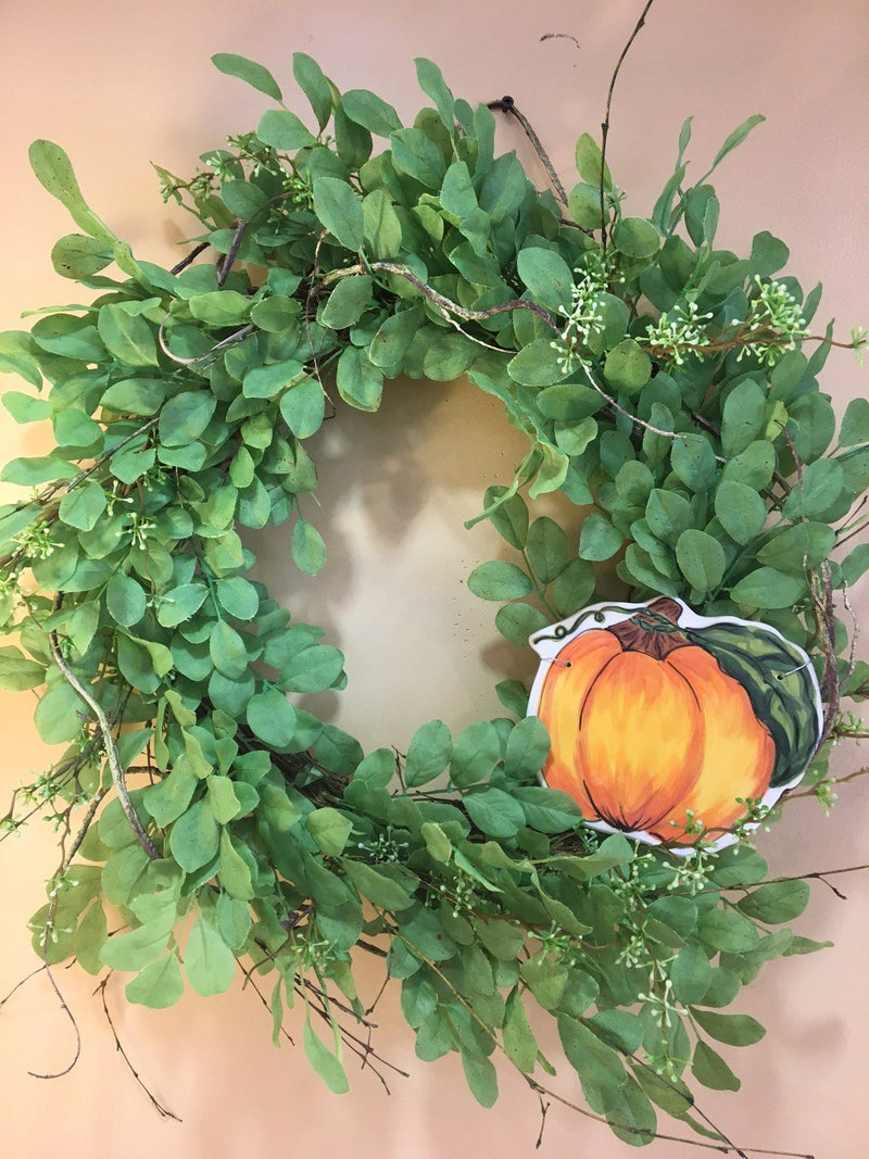 Small Pumpkin Wreath Tile