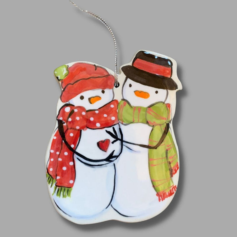 Expecting Snowman Family Ornament