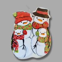 Snowman Family Ornament - 2 Kids