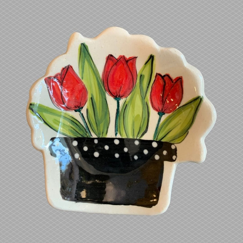 Tulip Tea Bag Holder/Spoon Rest